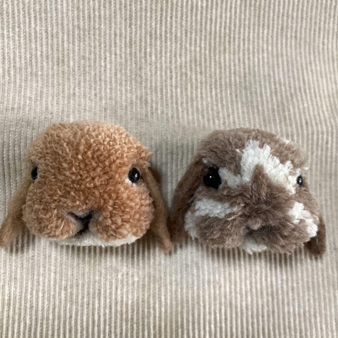 メルち　うさぎぽんぽん&羊毛うさぎ　7点