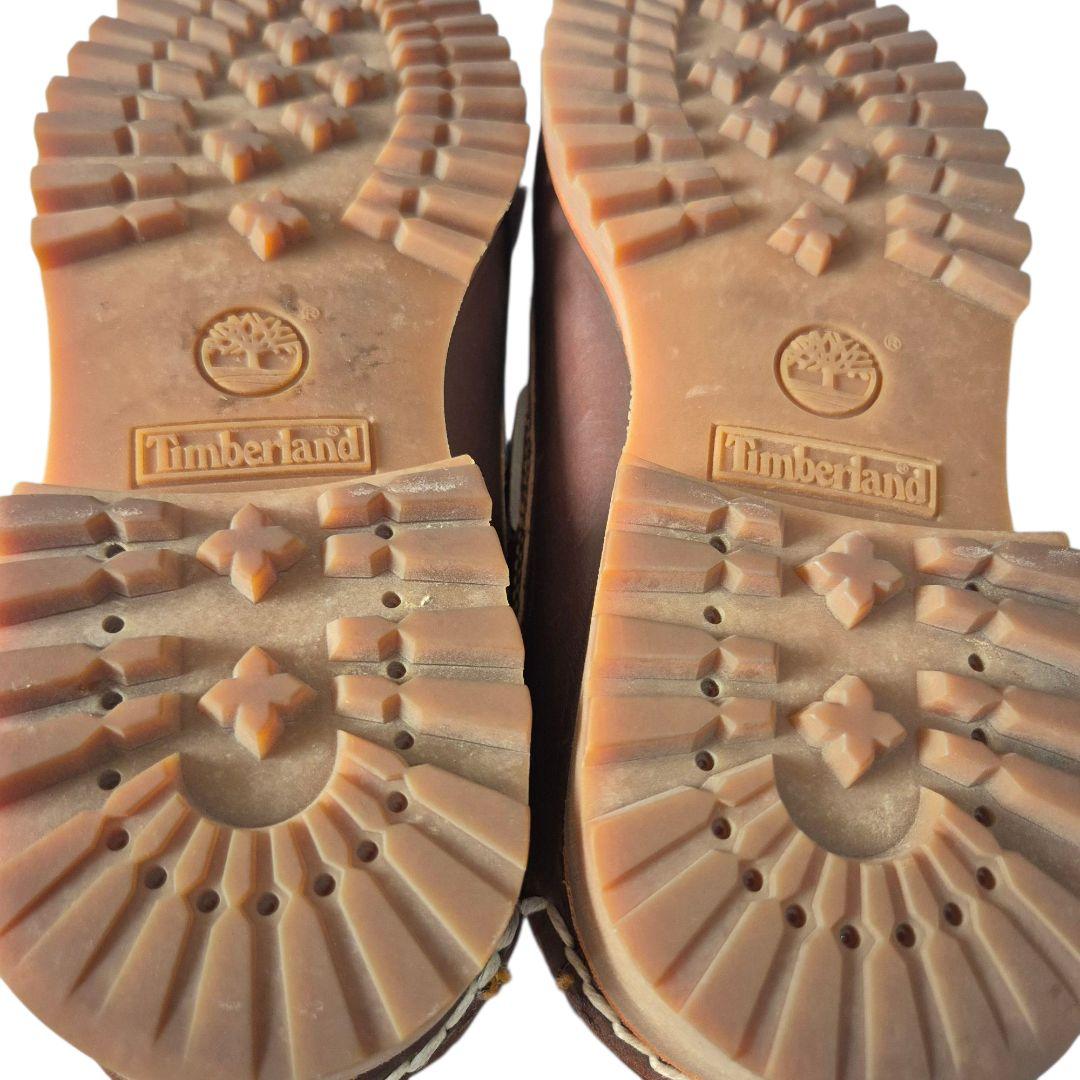 ほぼ未使用 Timberland 3eye 27.0 us9 ブラウン モカシン