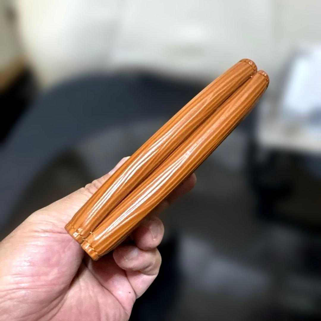 ⑤☆未使用/美品♪エピＷホック 折り財布 ケニアブラウン