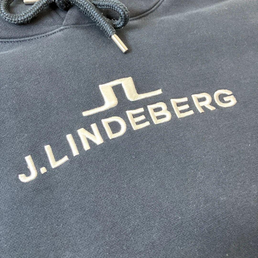 J.LINDEBERG ネイビー フーディー パーカー ゴルフ Mサイズ