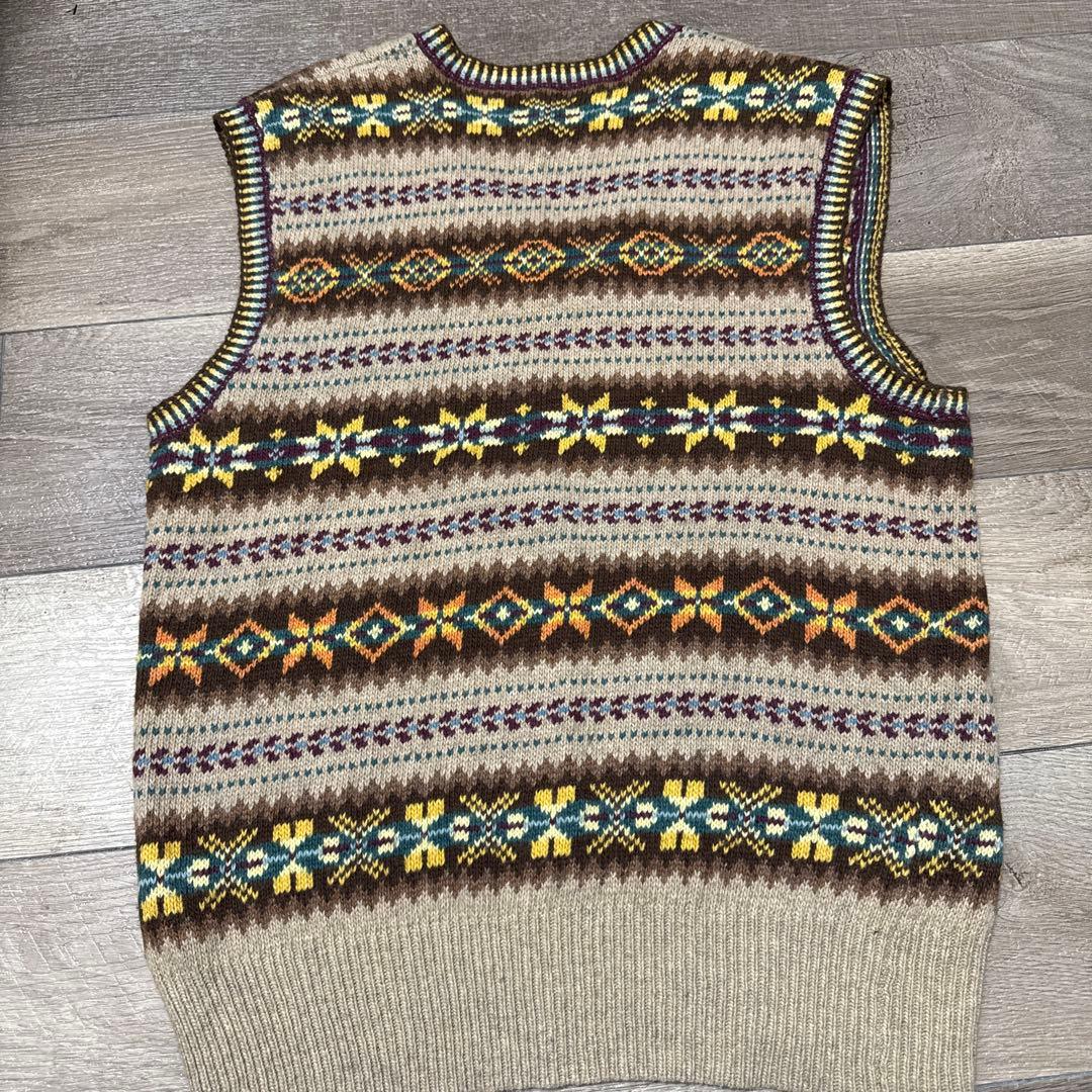 佐藤健着用　Ralph LAUREN カシミア混ベストFairisle