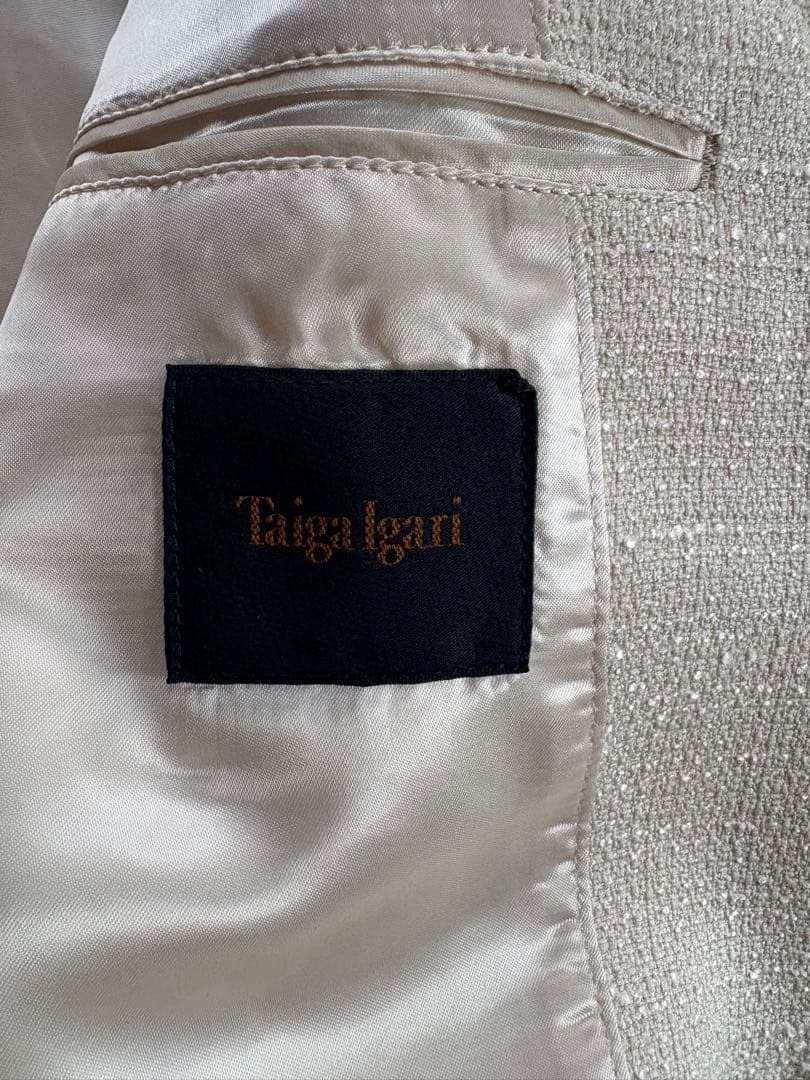Taiga Igari テーラードジャケット ベージュ