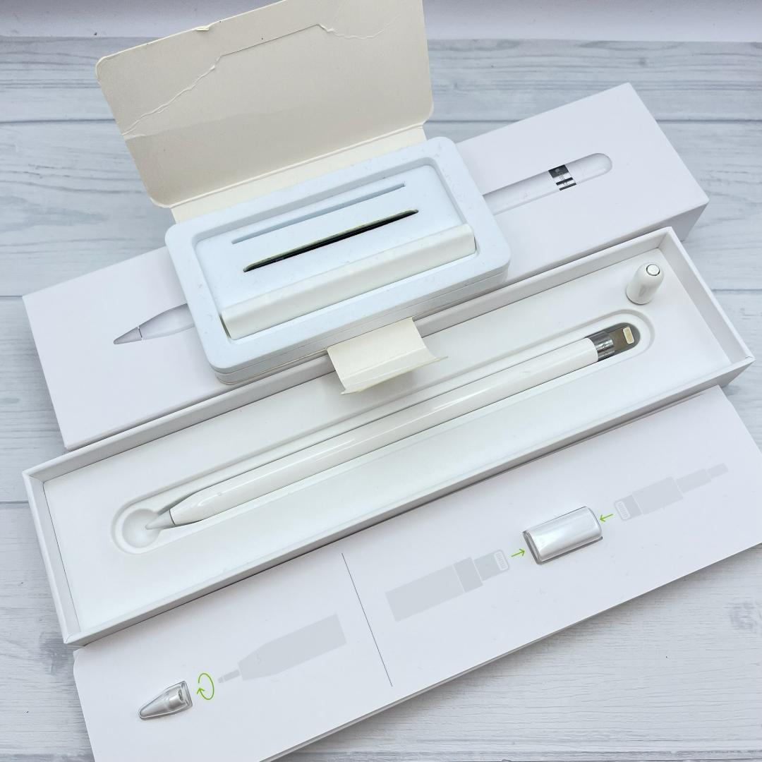 動作確認済み【純正品】Apple Pencil 第一世代 付属品＋ホルダーセット
