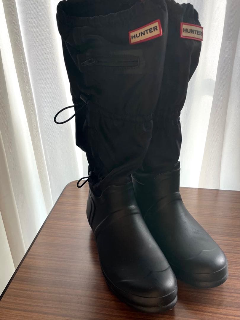 HUNTER ポケット付き！ロング ブーツ24.5cm