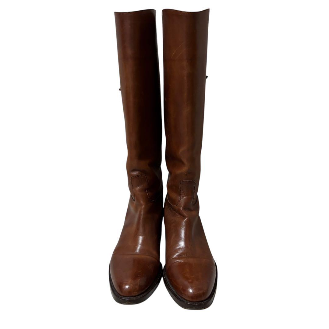 【美品】SARTORE サルトル　バックジップ　ジョッキーブーツ　23.5