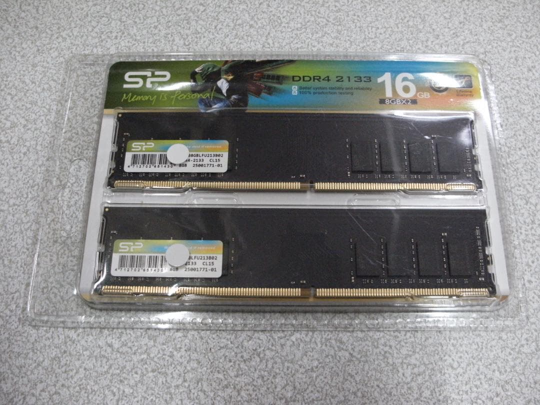 SP DDR4 2133 16GB (8GBx2) メモリ