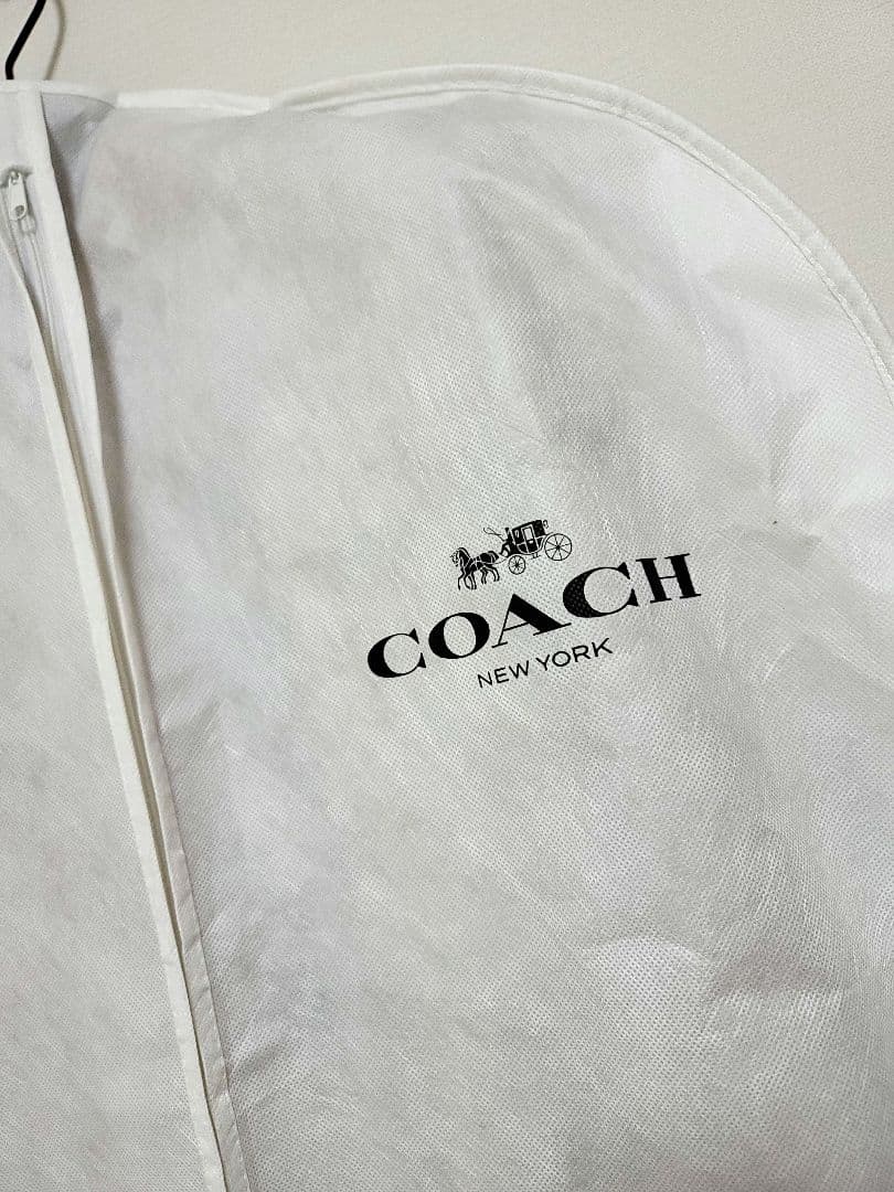 【未使用】COACH ベージュ ダブルブレスト トレンチコート(カバーつき)