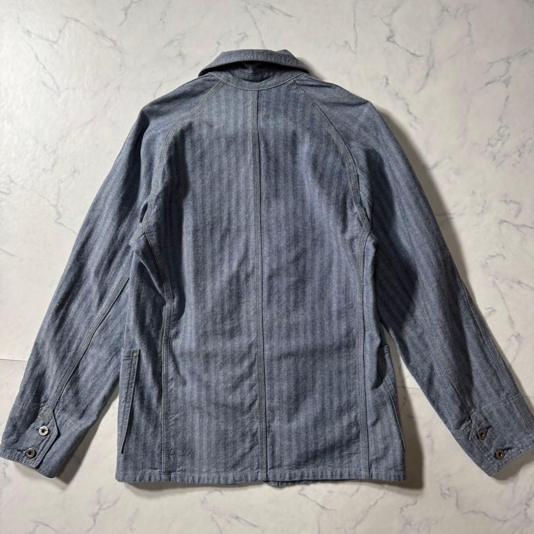【美品】ポストオーバーオールズ　カバーオール　ヘリンボーン　USA製　ジャケット