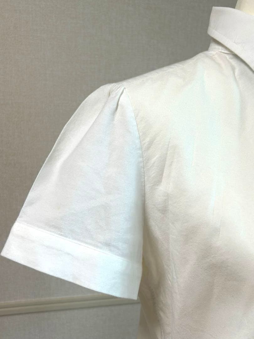 POLO RALPH LAURENラルフローレンコットンシャツ半袖　白　Ｌ