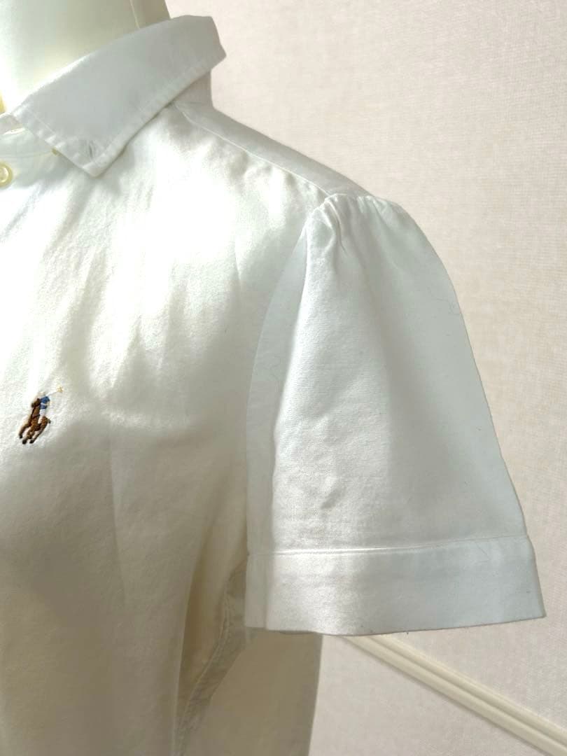 POLO RALPH LAURENラルフローレンコットンシャツ半袖　白　Ｌ