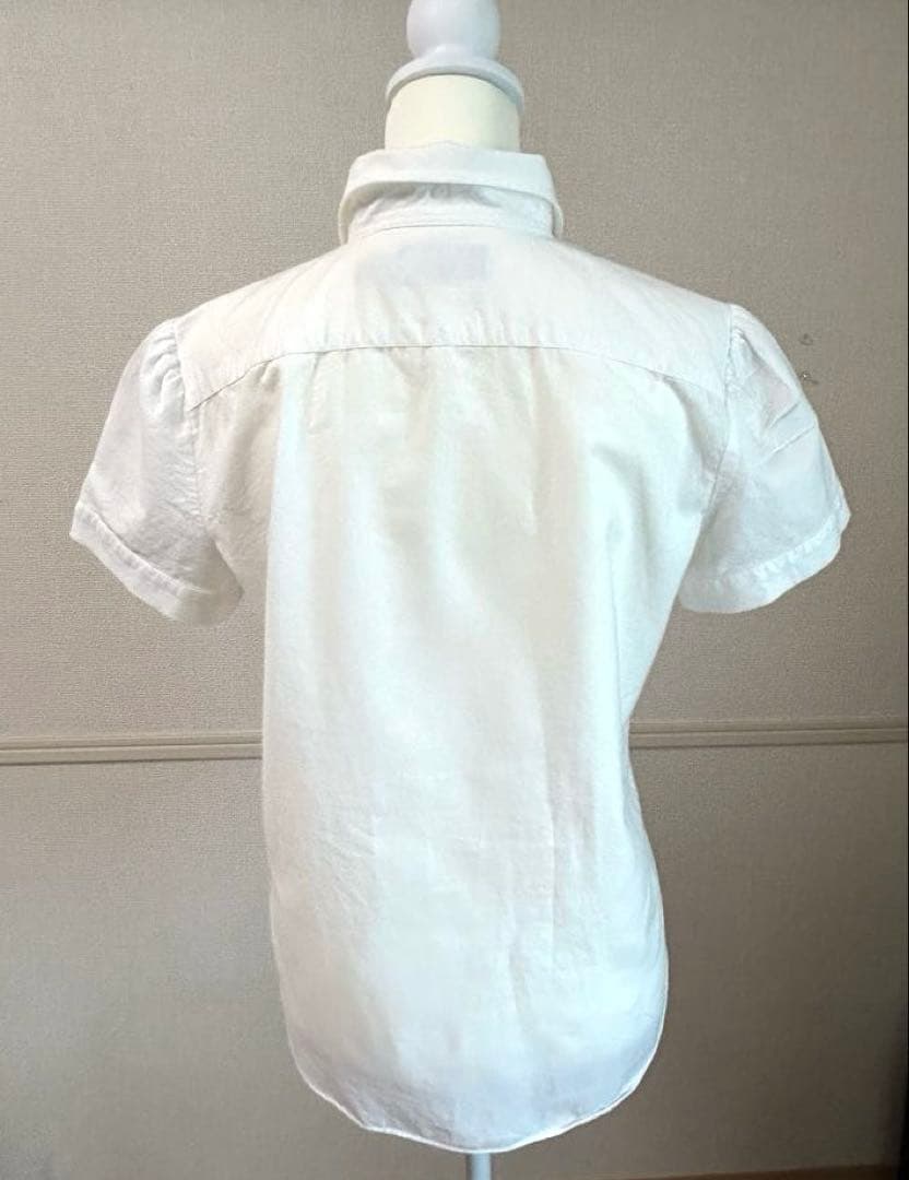POLO RALPH LAURENラルフローレンコットンシャツ半袖　白　Ｌ