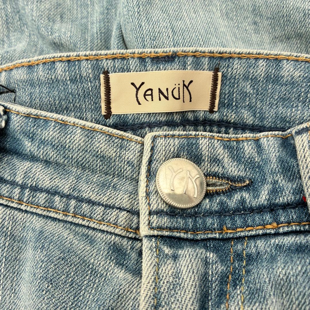 YANUKヤヌーク ハイウエストワイドデニムJOAN 23 FVS