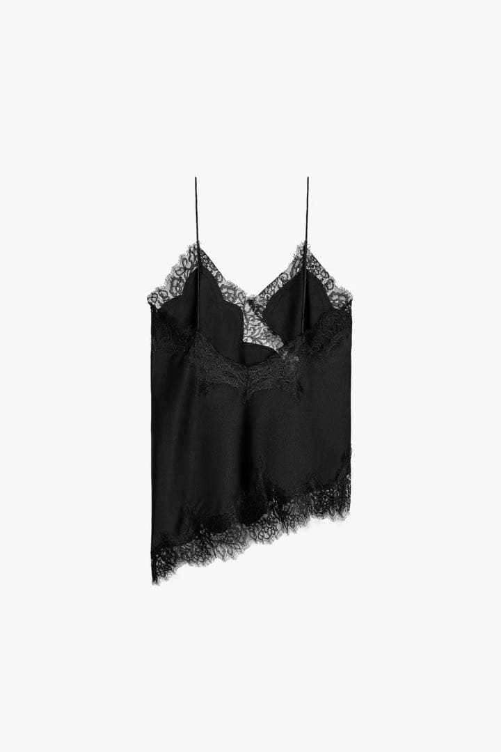 【正規品】ZARA ザレーストリムキャミソール　L