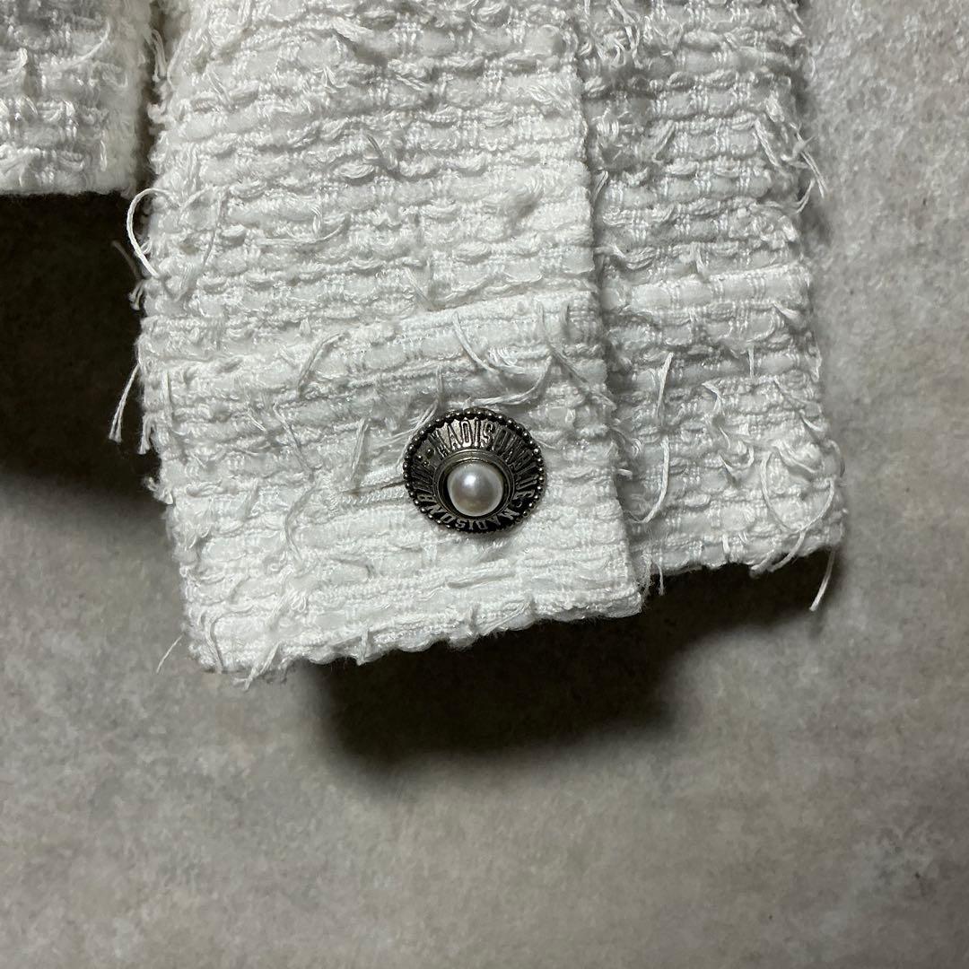 【美品】MADISONBLUE 　ツイード SHORT JK LINTON