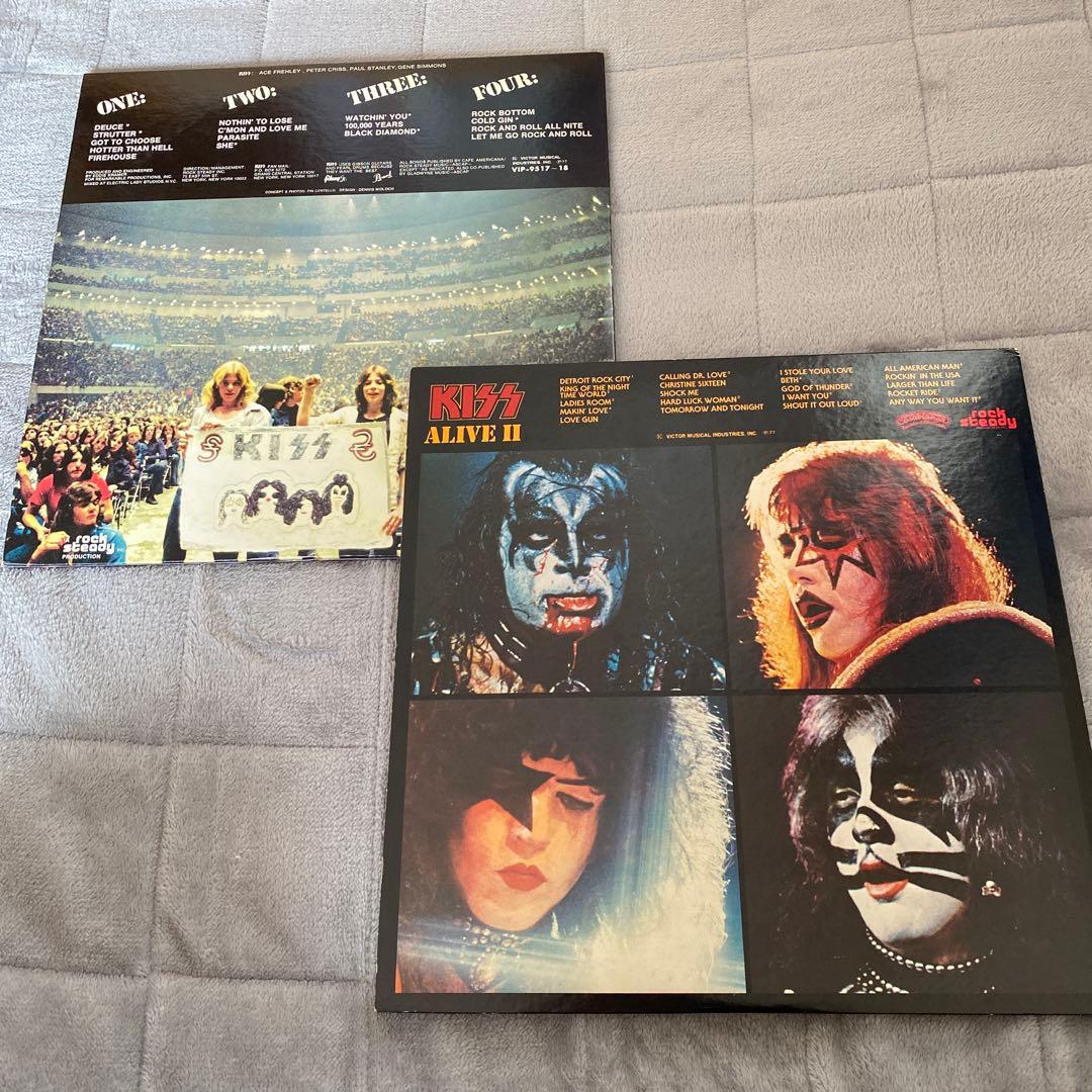 KISS / ALIVE! & ALIVE II 日本盤　刺青シート付