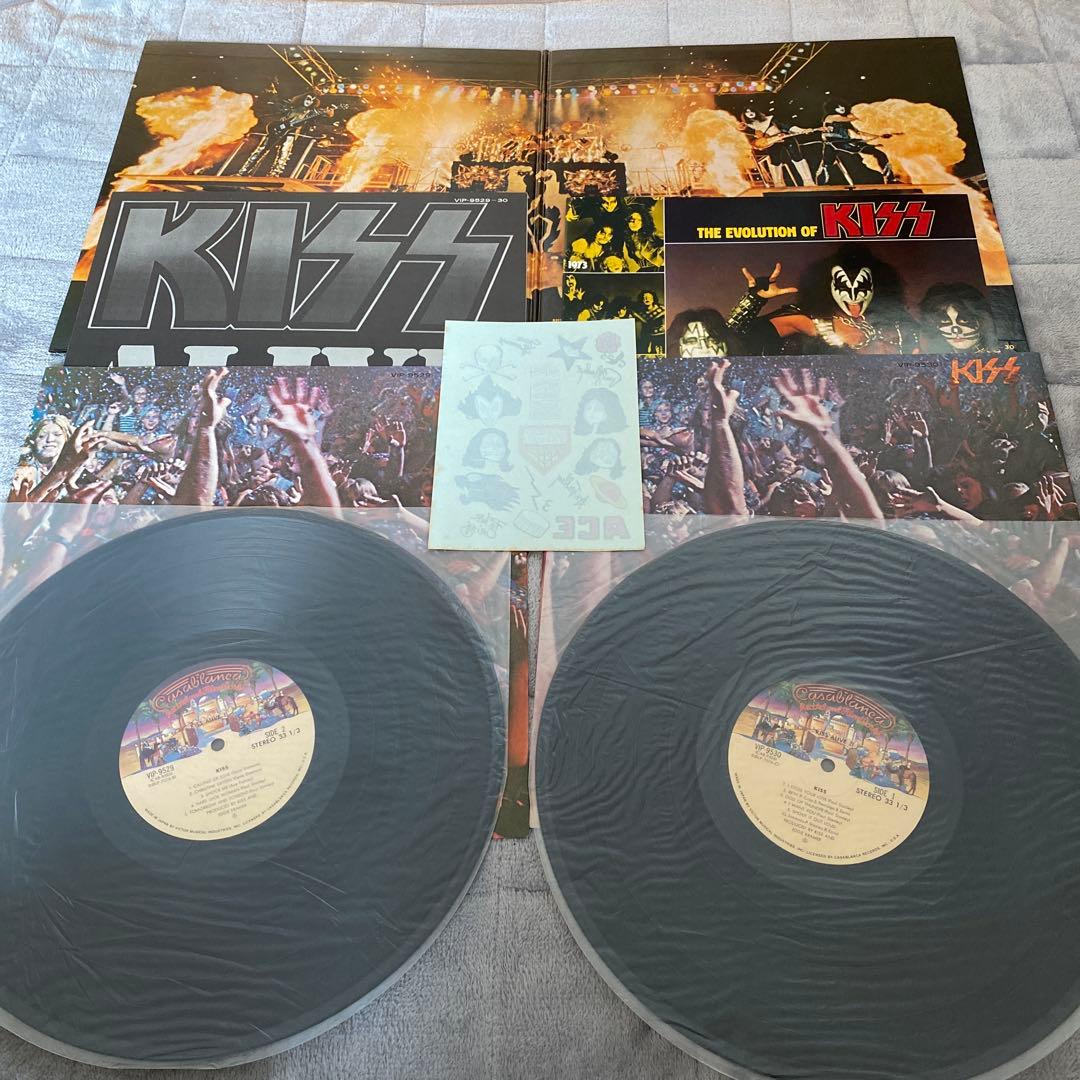 KISS / ALIVE! & ALIVE II 日本盤　刺青シート付