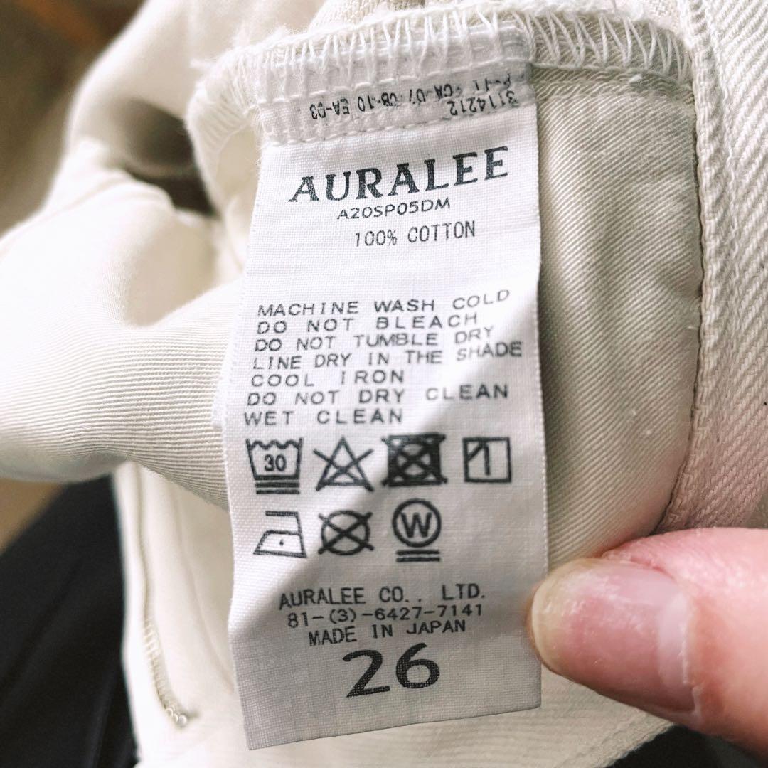 【AURALEE】HARD TWIST DENIM【デニムパンツ】
