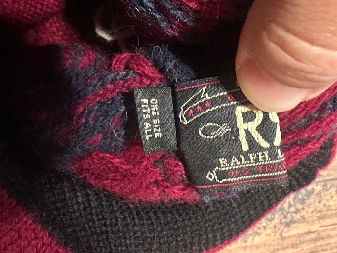 レア　RRL ダブルアールエル　ニット帽　美品