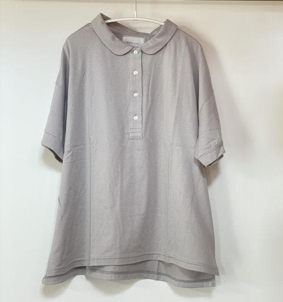【新品】HUIS in house SUVIN COTTON 半袖ポロカットソー