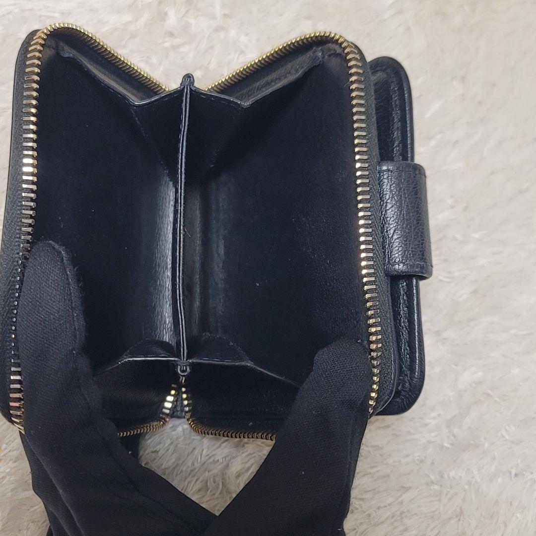 YVES SAINT LAURENT カサンドラ コンパクト ジップ 箱付き