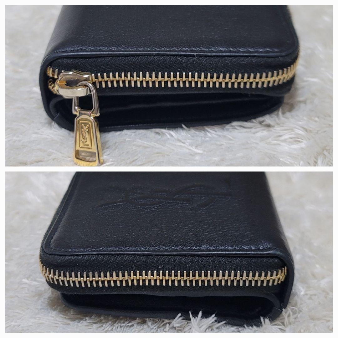 YVES SAINT LAURENT カサンドラ コンパクト ジップ 箱付き