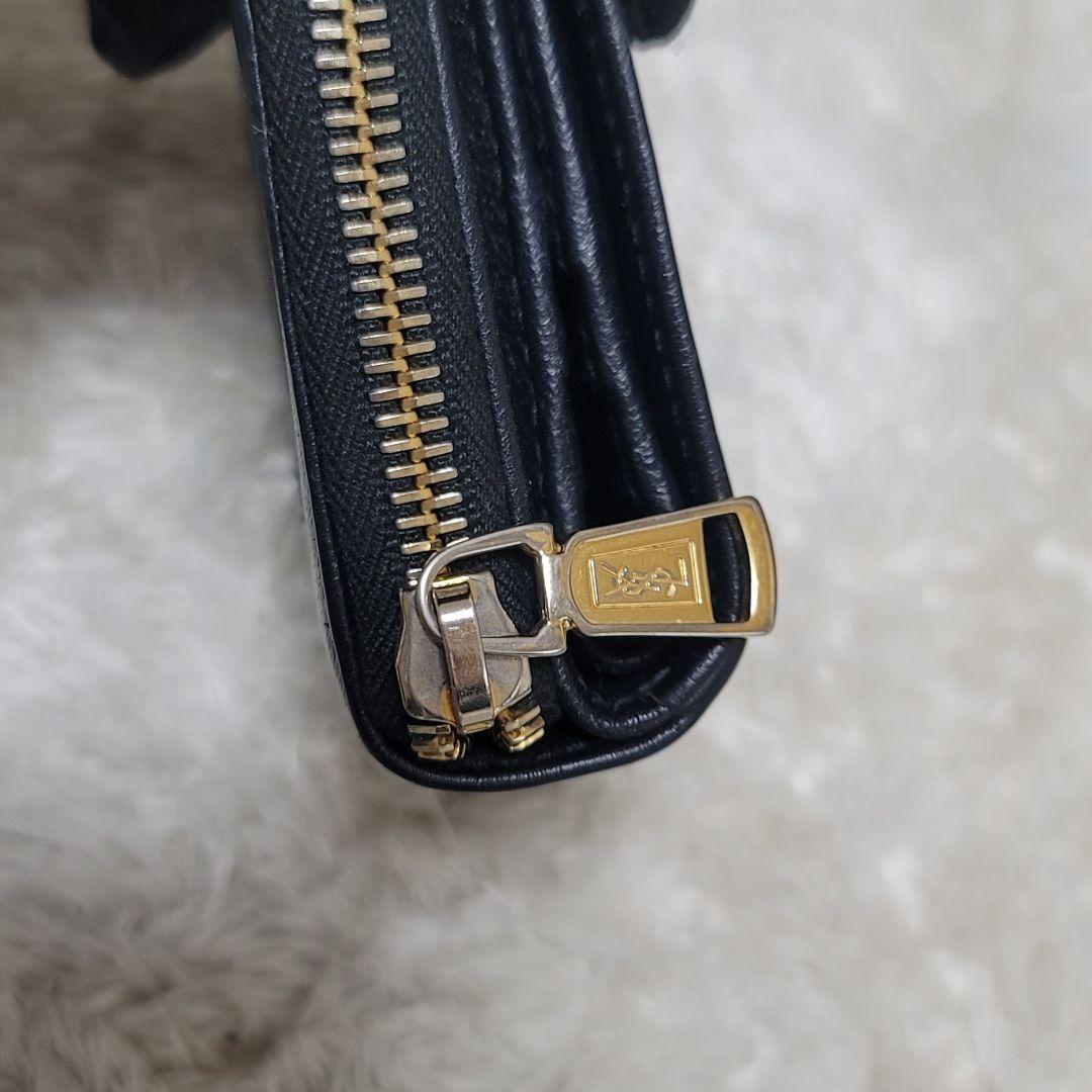 YVES SAINT LAURENT カサンドラ コンパクト ジップ 箱付き