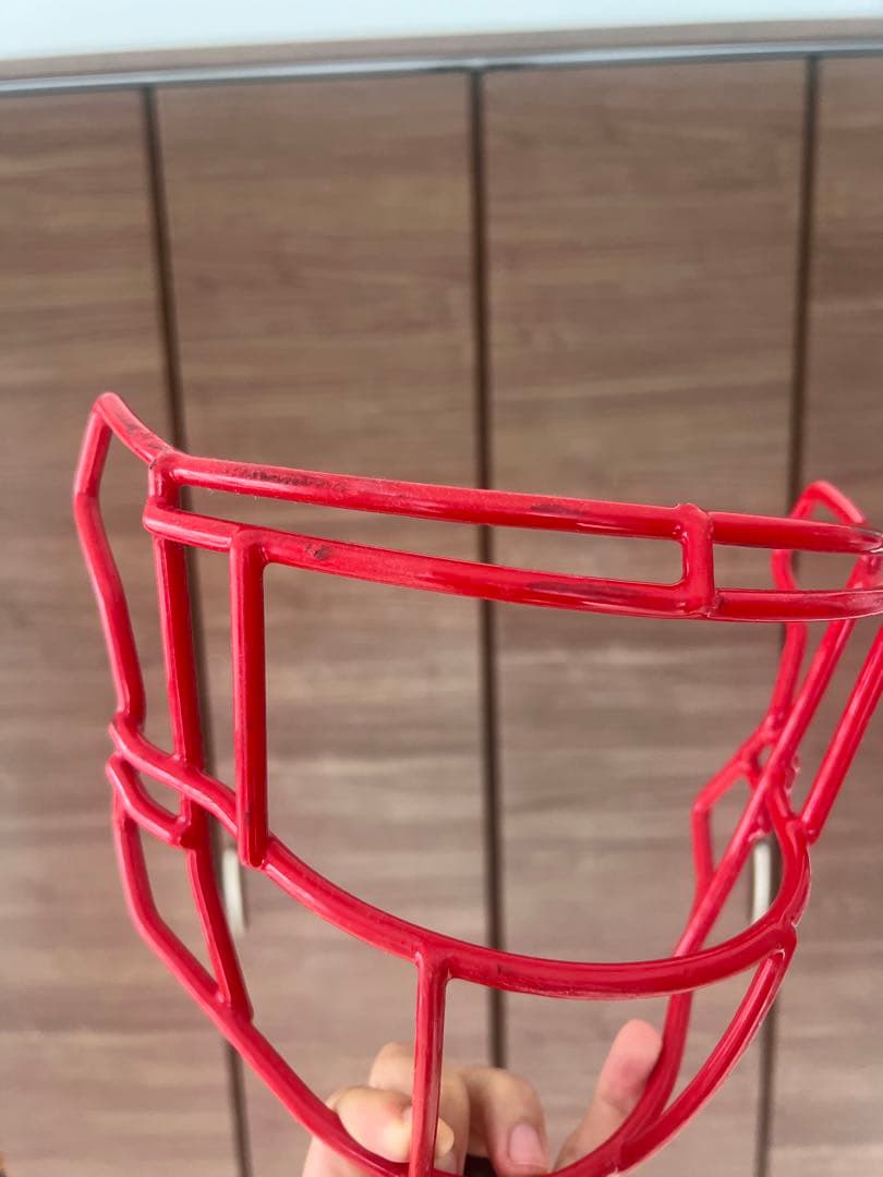 アメリカンフットボール ヘルメットフェイスマスク レッド