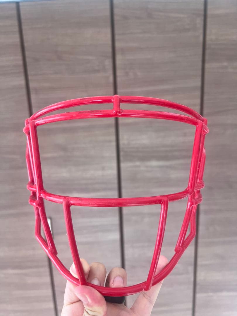 アメリカンフットボール ヘルメットフェイスマスク レッド