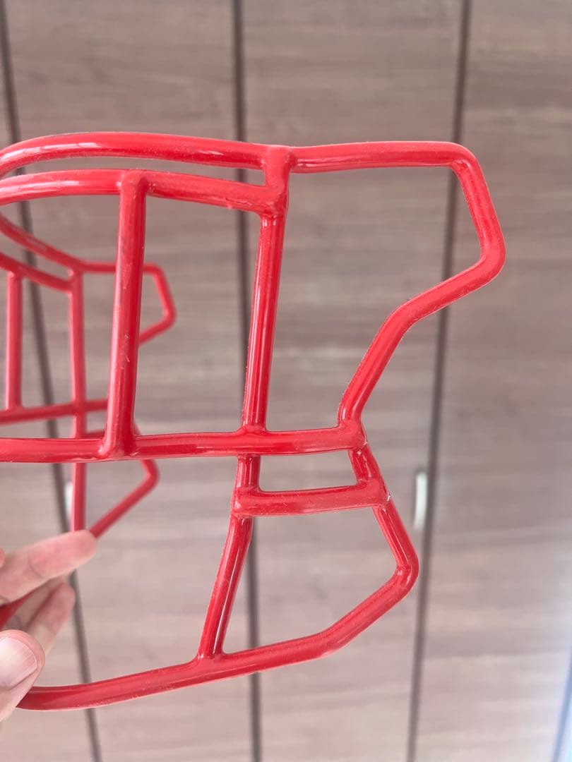 アメリカンフットボール ヘルメットフェイスマスク レッド