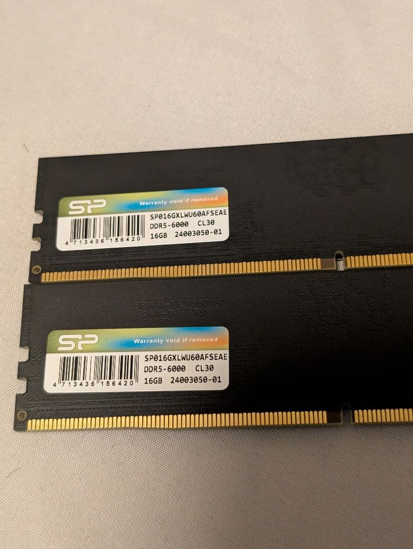 シリコンパワー DDR5-6000 CL30 16GBx2(32GB)