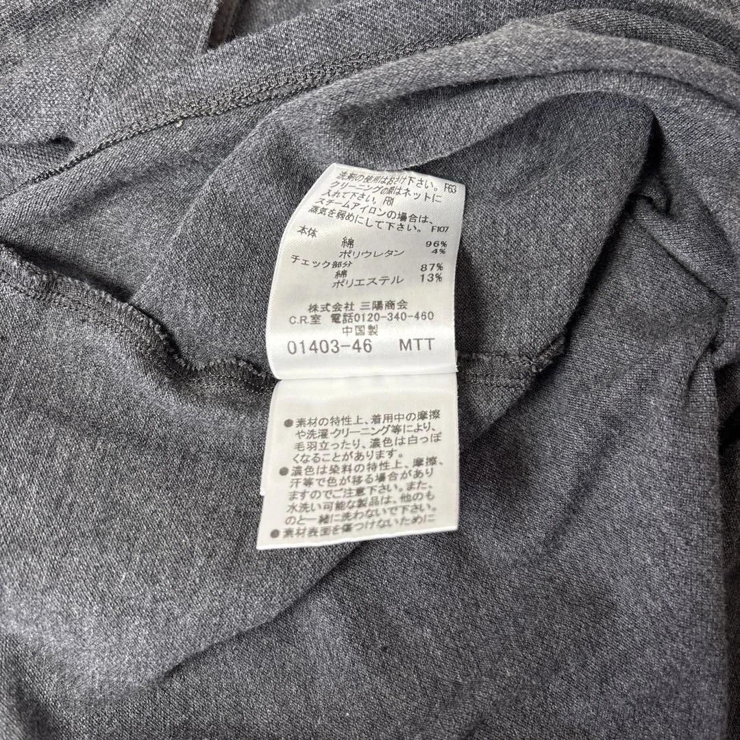 美品✨BURBERRY バーバリー　レディース半袖ポロシャツ　グレー　1