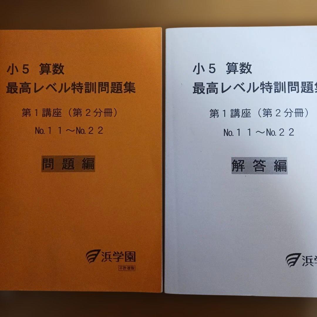 浜学園小5 算数 最高レベル特訓問題集