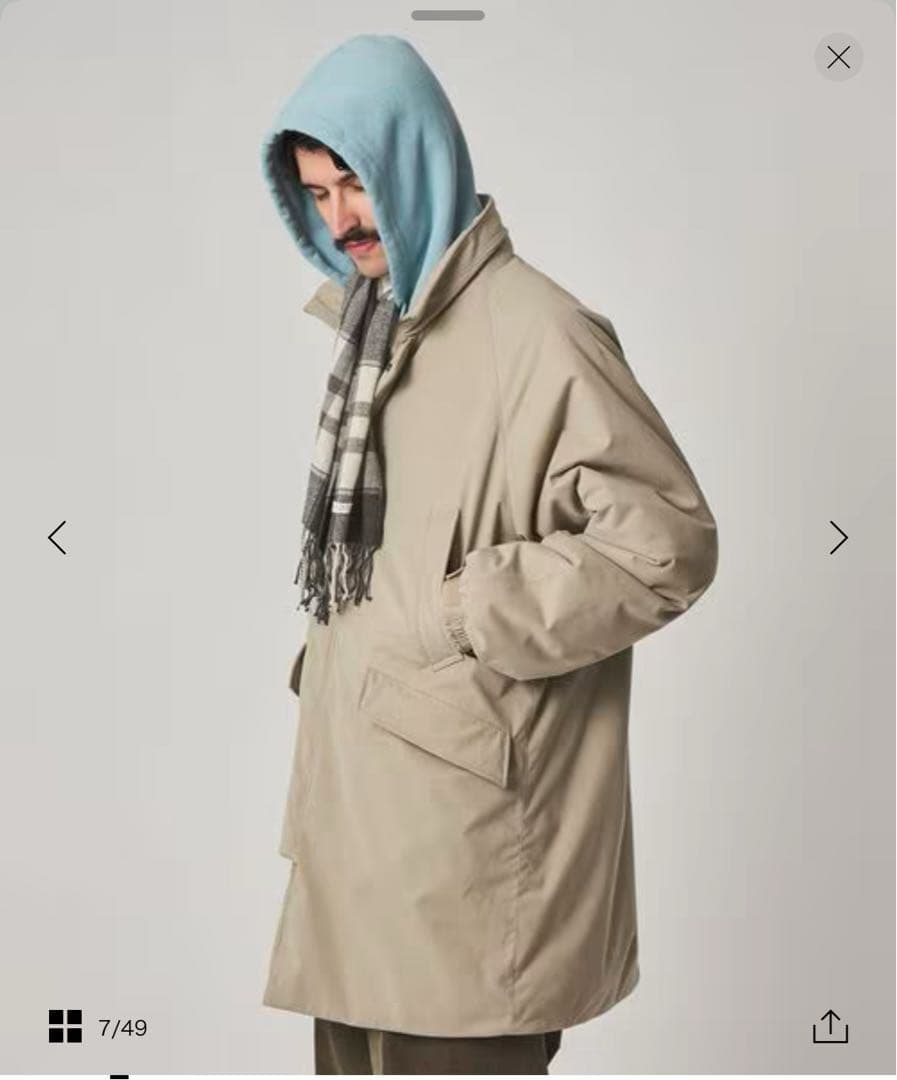 ＜Steven Alan＞ ブラッシュド パデッド スタンド コート