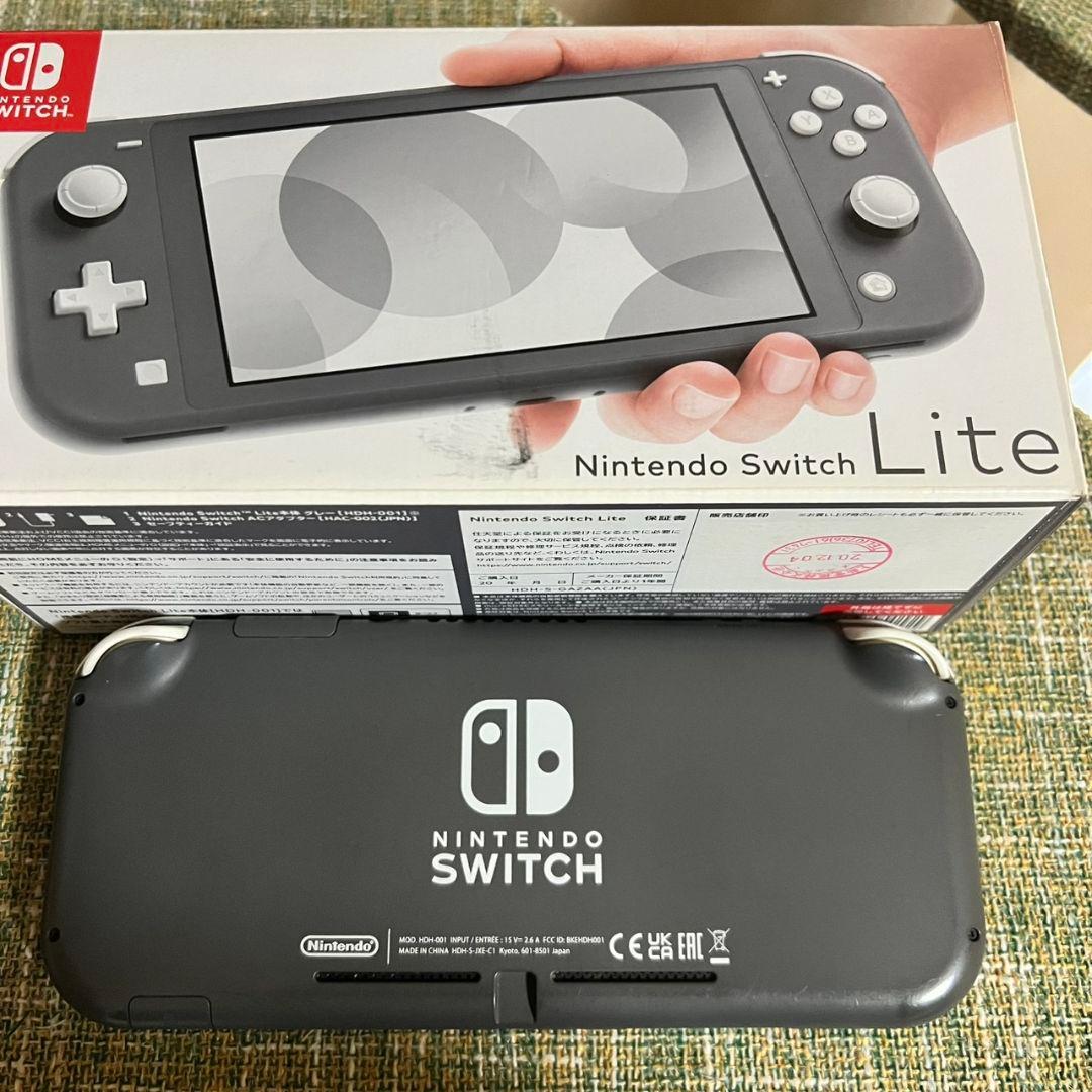 ジャンク品 Nintendo Switchライト グレー※箱無し