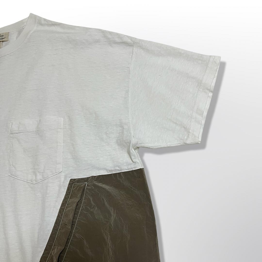 レミレリーフ ブリーフィング コラボ Tシャツ 異素材ポケット ビッグサイズ