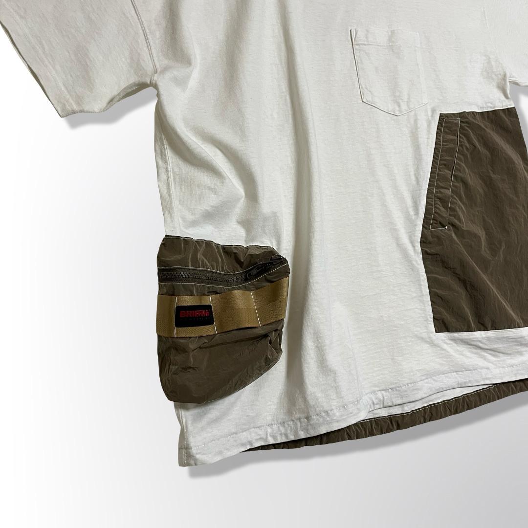 レミレリーフ ブリーフィング コラボ Tシャツ 異素材ポケット ビッグサイズ