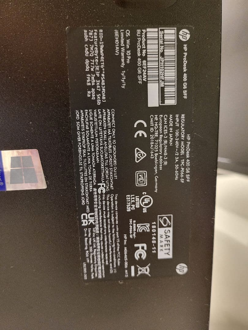 HP ProDesk デスクトップPC Intel Core i　※ジャンク品