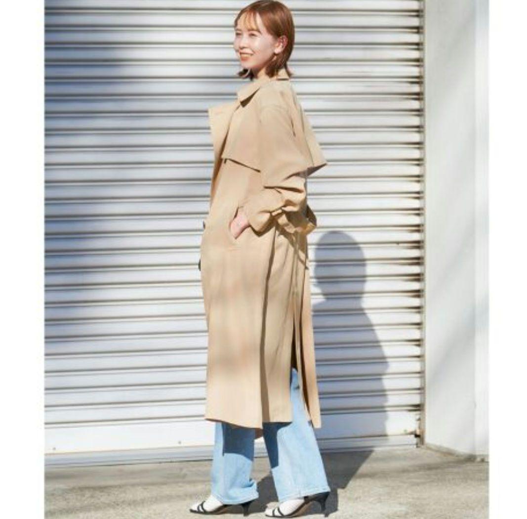 SLOBE IENA　ウォッシャブルトレンチコート　ベージュ