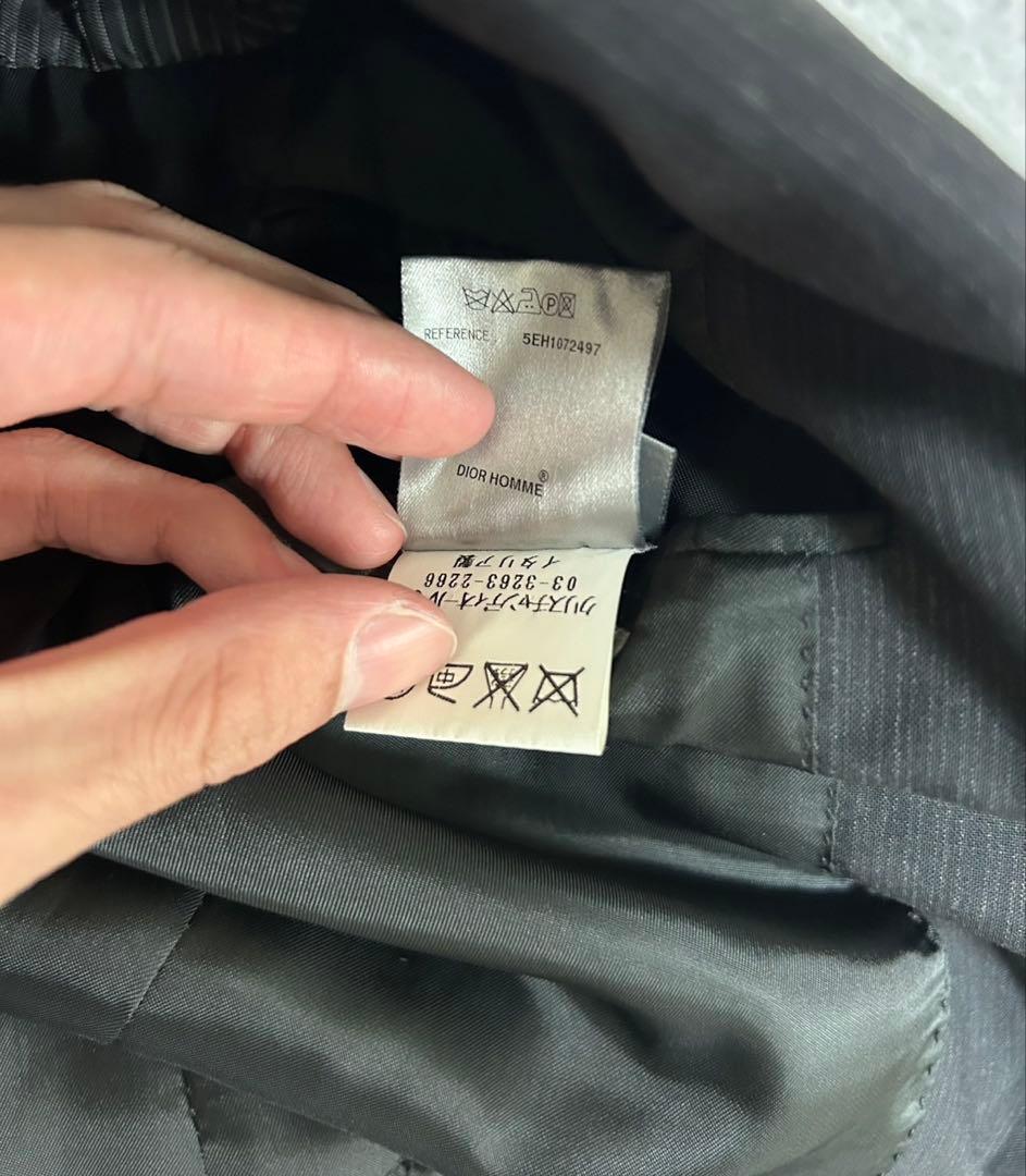 Dior Homme SS05 ストライプ　2B テーラードジャケット　44