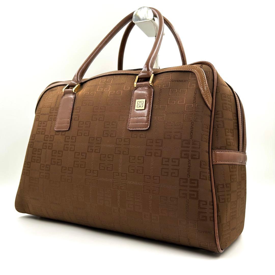 GIVENCHY 569 ジバンシー ボストンバッグ キャンバス レザー