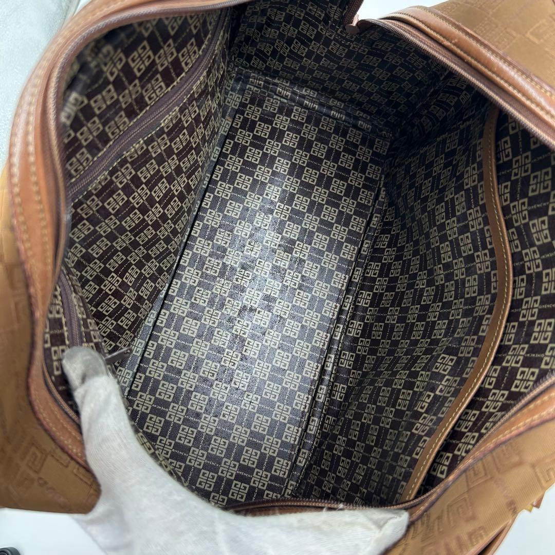 GIVENCHY 569 ジバンシー ボストンバッグ キャンバス レザー