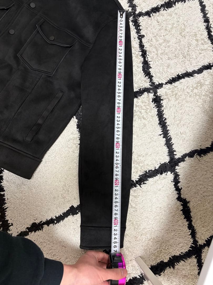 ZARA ブラック　フェイクスウェードジャケット M