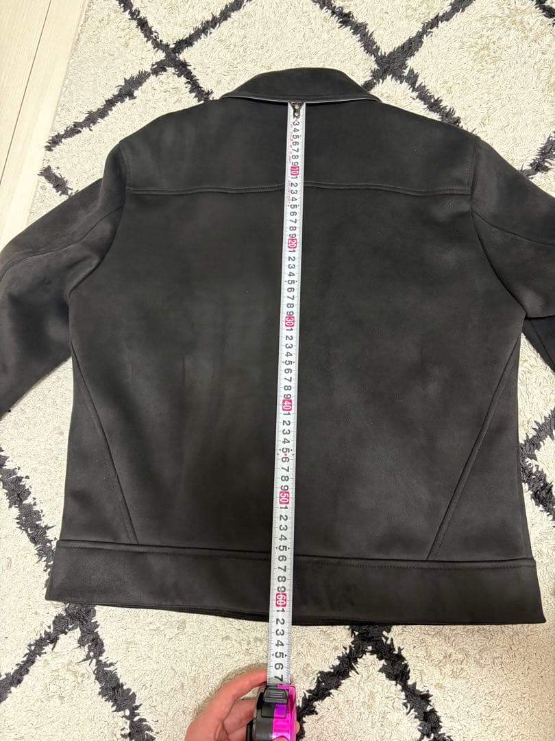 ZARA ブラック　フェイクスウェードジャケット M