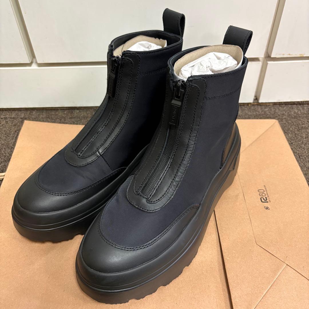 新品　HUNTER エクスプローラー アンクル ジップ フラットフォームブーツ