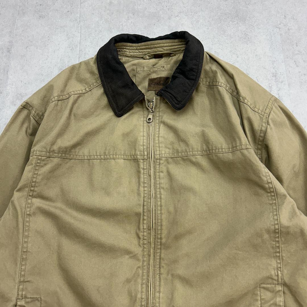 ぼ*ん様 ST JOHNS' BAY　ワークジャケット　襟アクセント　古着　ベー