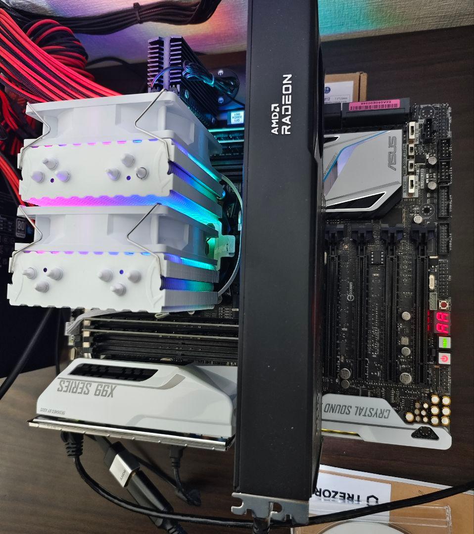 マザーボード ASUS X99 + i7-5820K + Heat Sink + RAM