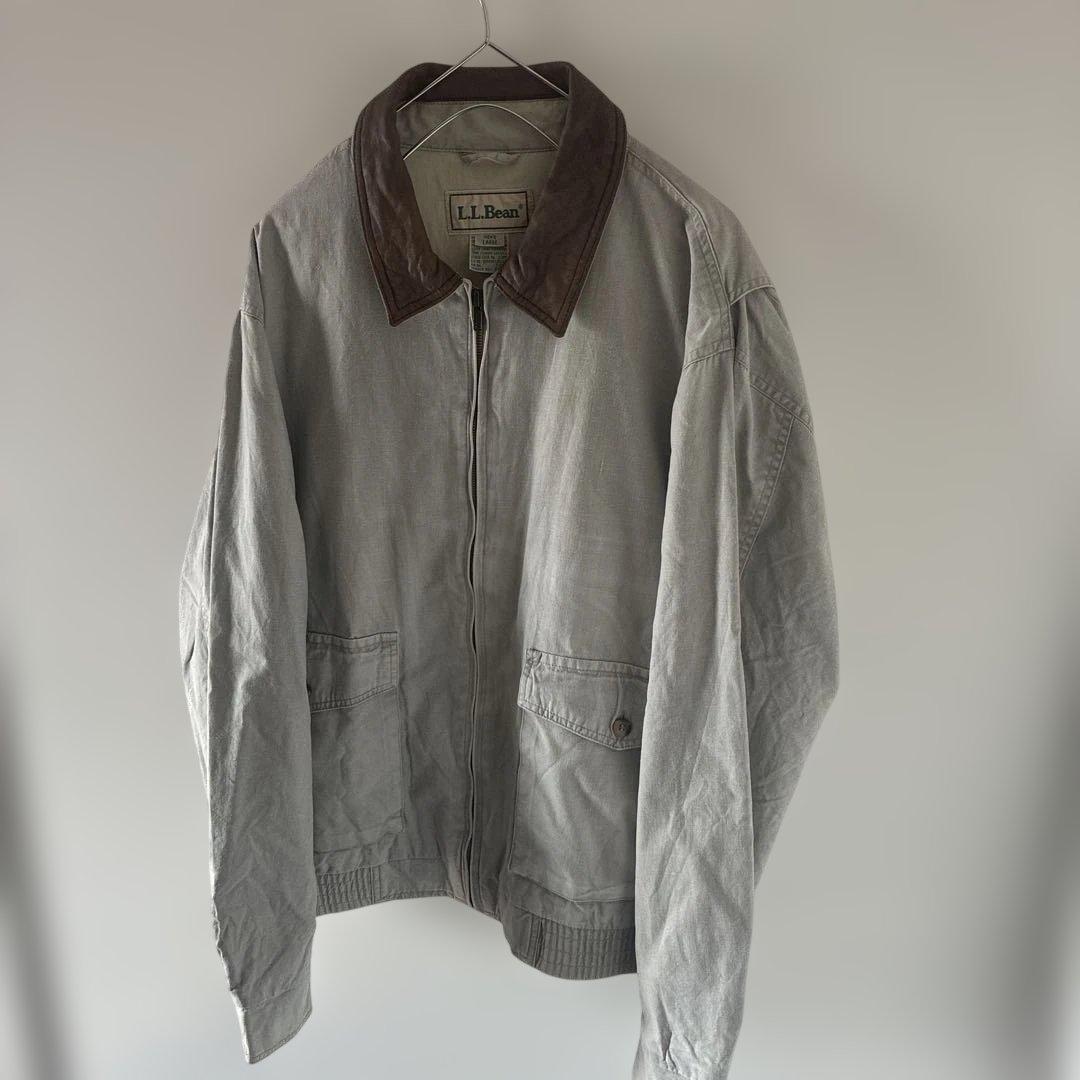 80sLLBEANエルエルビーンA-2typeスウィングトップ襟レザージャケット