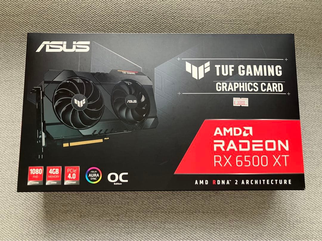 グラフィックボード・グラボ・ビデオカード ASUS Radeon RX6500XT