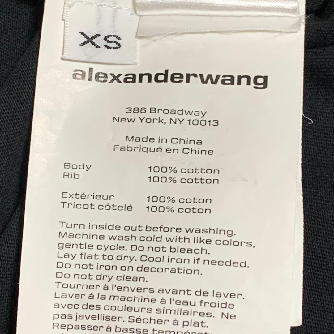 alexanderwang クロップドTシャツ ブラック【XS】半袖
