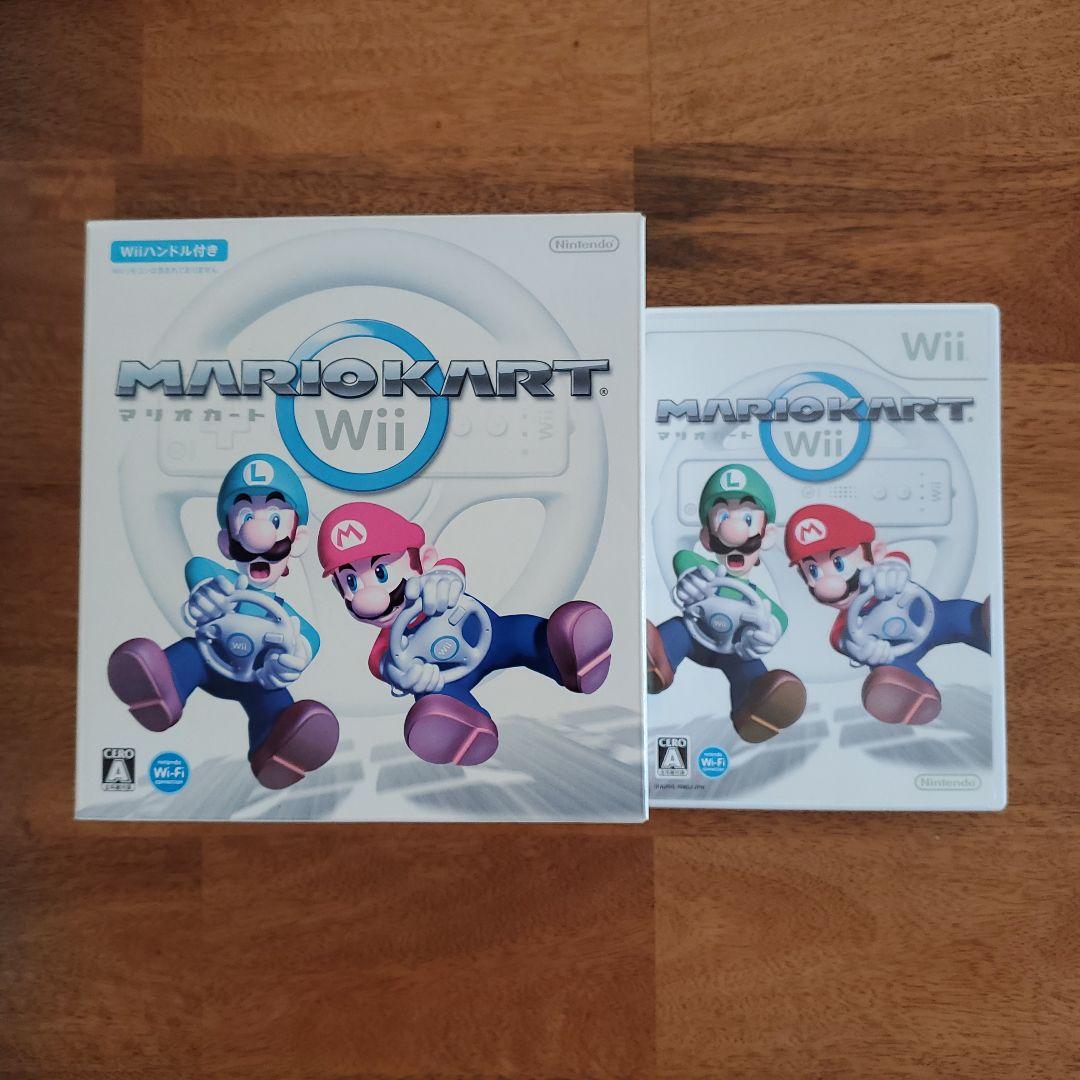 ★値下げ★　任天堂 Wii　 Wii本体 マリオカート　ハンドル　リモコン